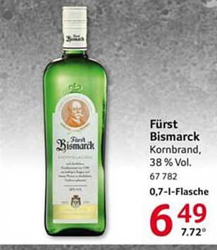 Fürst Bismarck Kornbrand, 0,7 l Flasche