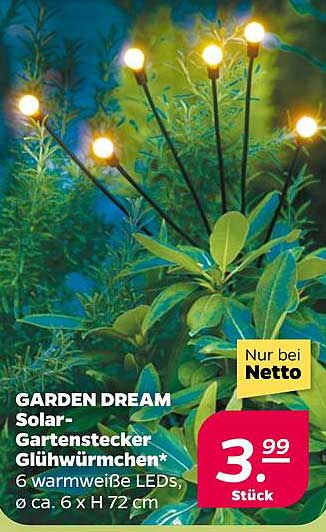 GARDEN DREAM Solar-Gartenstecker Glühwürmchen*