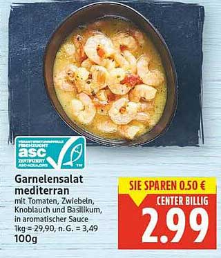 Garnelensalat mediterran