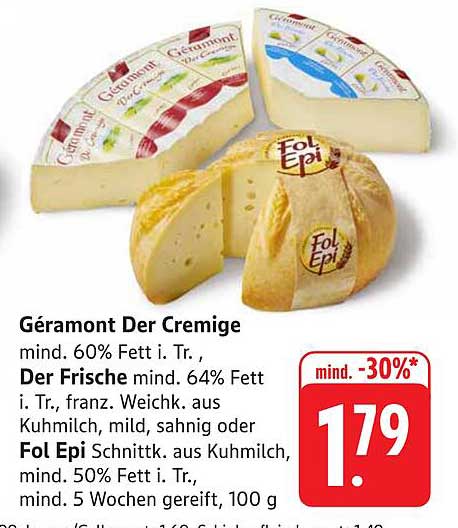 Géramont Der Cremige & Der Frische – Köstlicher Käse aus Frankreich