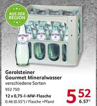 Gerolsteiner Gourmet Mineralwasser - verschiedene Sorten