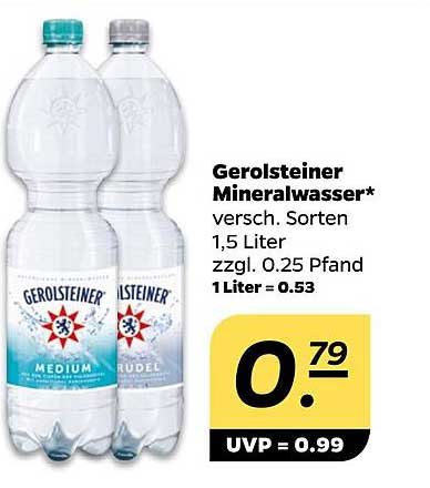 Gerolsteiner Mineralwasser 1,5 Liter versch. Sorten