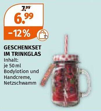 GESCHENKSET IM TRINKGLAS