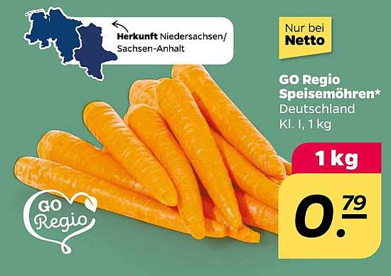 GO Regio Speisemöhren* Deutschland Kl. I, 1 kg