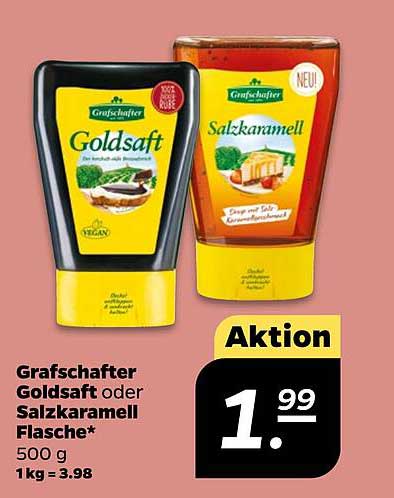 Graf Schafters Goldsaft oder Salzkaramell Flasche 500 g