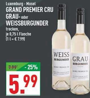 GRAND PREMIER CRU GRAU- oder WEISSBURGUNDER trocken