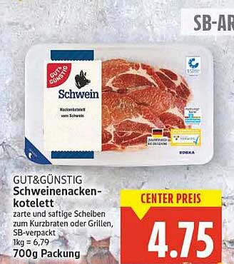 GUT & GÜNSTIG Schweinenacken-kotelett