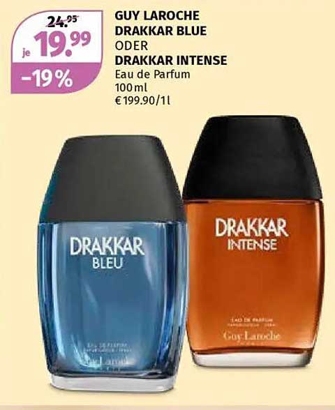 GUY LAROCHE DRAKKAR BLUE ODER DRAKKAR INTENSE - Eau de Parfum 100 ml