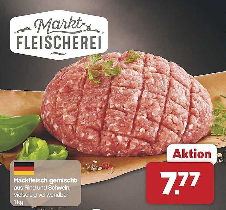 Hackfleisch gemischt aus Rind und Schwein, vielseitig verwendbar 1 kg
