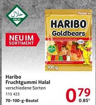 Haribo Fruchtgummi Halal verschiedene Sorten 100 g