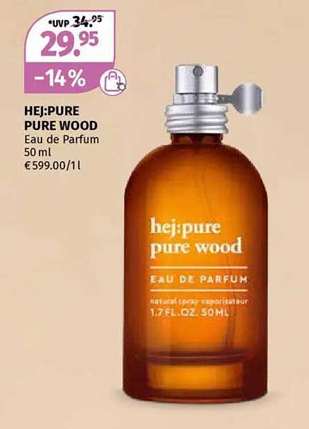 HEJ:PURE PURE WOOD Eau de Parfum 50 ml