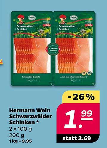 Hermann Wein Schwarzwälder Schinken * 2 x 100 g