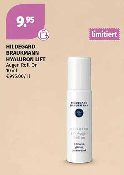 HILDEGARD BRAUKMANN HYALURON LIFT Augen Roll-On 10 ml