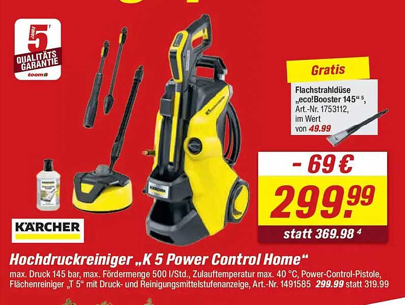 Hochdruckreiniger „K 5 Power Control Home“