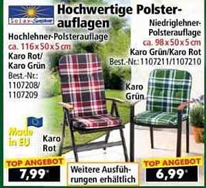 Hochwertige Polsterauflagen für Gartenmöbel