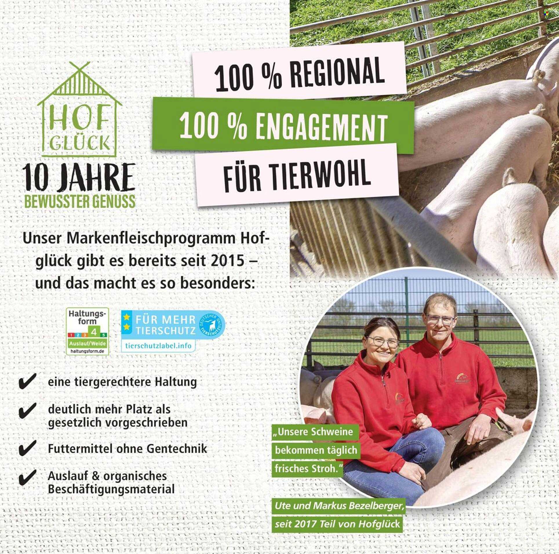 Hofglück – 100% Regional, 100% Engagement für Tierwohl