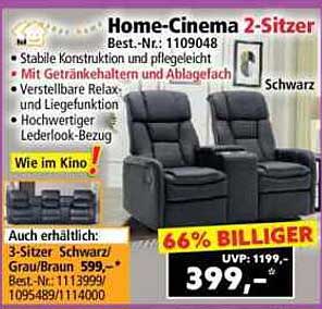Home-Cinema 2-Sitzer