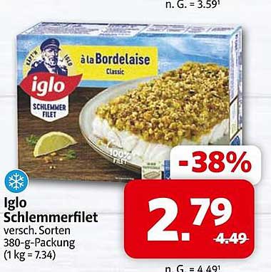 Iglo Schlemmerfilet à la Bordelaise 380-g-Packung