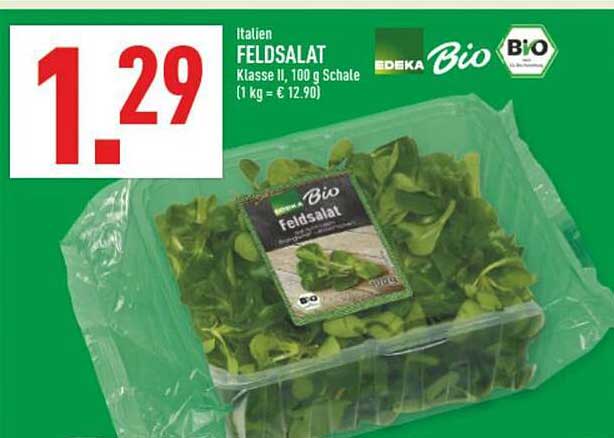 Italien Feldsalat Klasse II, 100 g Schale