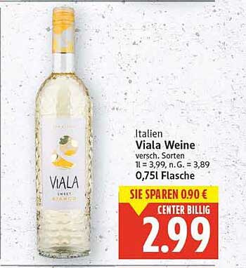 Italien Viala Weine, 0,75l Flasche, verschiedene Sorten