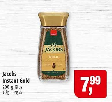 Jacobs Instant Gold 200 g-Glas