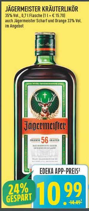 Jägermeister Kräuterlikör 0,7 l Flasche
