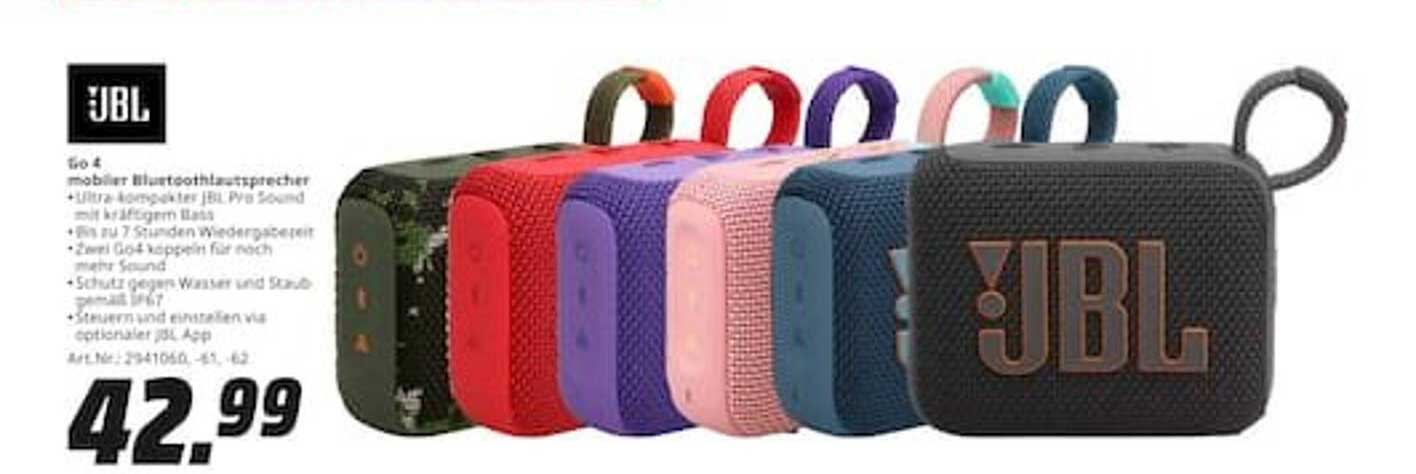 JBL Go 4 mobiler Bluetooth-Lautsprecher