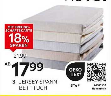 Jersey-Spannbettuch – Komfort und Qualität für Ihr Schlafzimmer