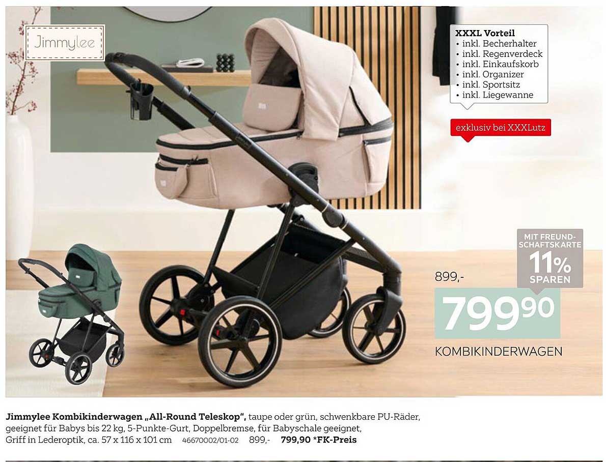 Jimmylee Kombikinderwagen „All-Round Teleskop“