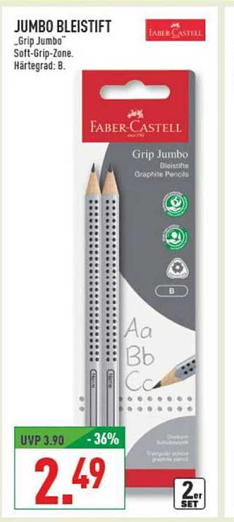 Jumbo Bleistift "Grip Jumbo" - 2er Set
