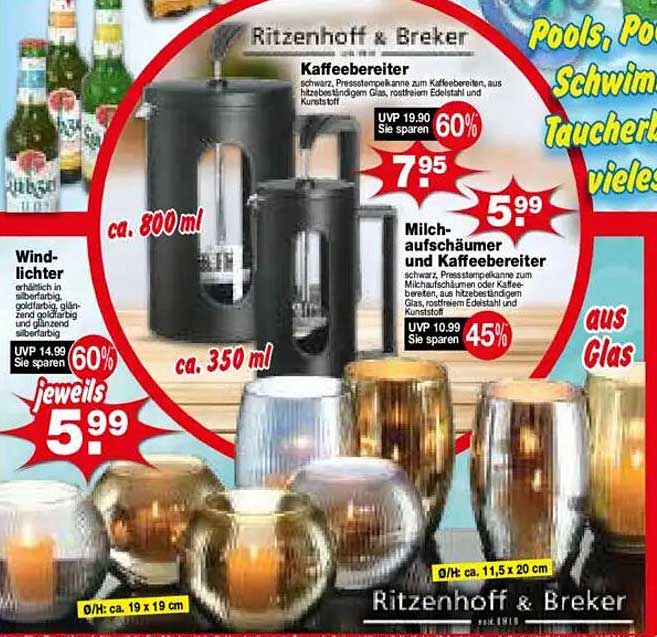 Kaffeebereiter von Ritzenhoff & Breker – stilvoller Genuss für jeden Tag