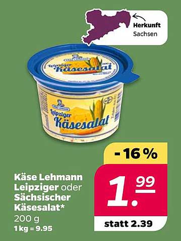 Käse Lehmann Leipziger oder Sächsischer Käsalat 200 g