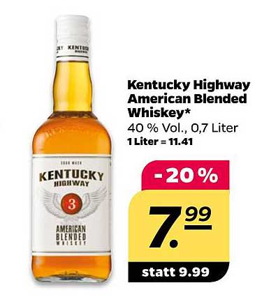 Kentucky Highway American Blended Whiskey 0,7 Liter
