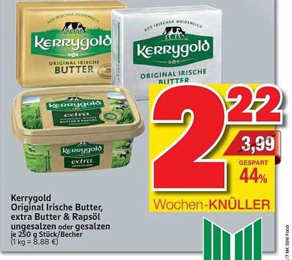 Kerrygold Original Irische Butter, extra Butter & Rapsöl