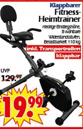 Klappbarer Fitness-Heimtrainer