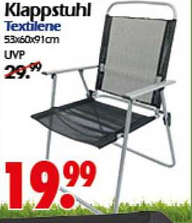 Klappstuhl Textilene 53x60x91cm