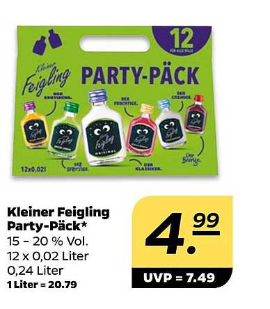 Kleiner Feigling Party-Päck*