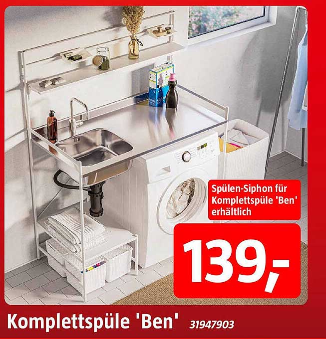 Komplettspüle 'Ben'