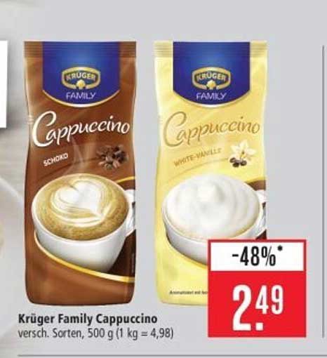 Krüger Family Cappuccino - verschiedene Sorten, 500 g