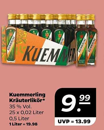 Kuemmerling Kräuterlikör 0,5 Liter für nur 9,99 €