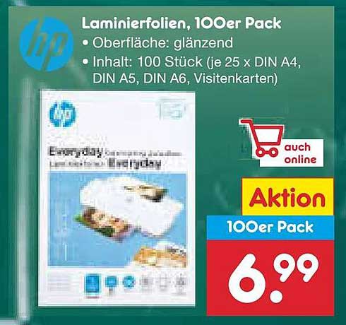 Laminierfolien, 100er Pack