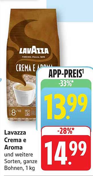 Lavazza Crema e Aroma, ganze Bohnen, 1 kg