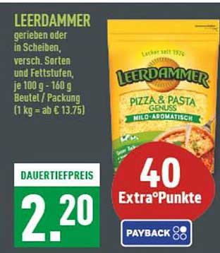 LEERDAMMER gerieben oder in Scheiben, verschiedene Sorten und Fettstufen