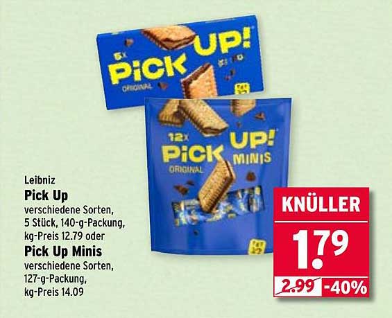 Leibniz Pick Up 5 Stück oder Pick Up Minis 127-g-Packung