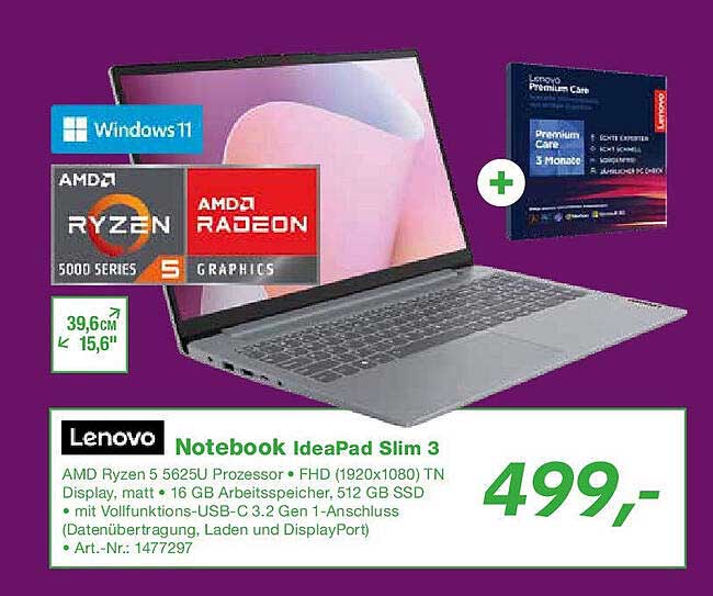 Lenovo Notebook IdeaPad Slim 3