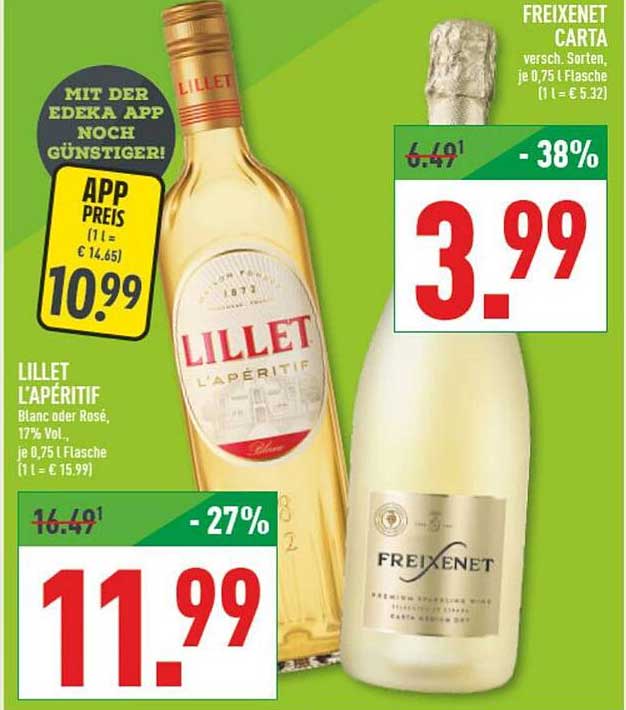 Lillet L'Apéritif 0,75 l - 27% reduziert