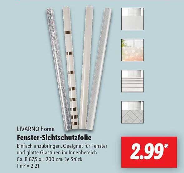 LIVARNO home Fenster-Sichtschutzfolie