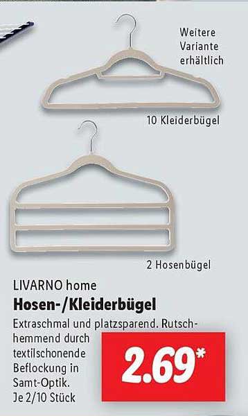 LIVARNO home Hosen-/Kleiderbügel