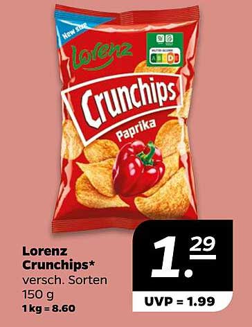 Lorenz Crunchips Paprika 150 g
