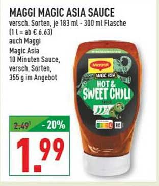 MAGGI MAGIC ASIA SAUCE 183 ml – 300 ml Flasche, verschiedene Sorten